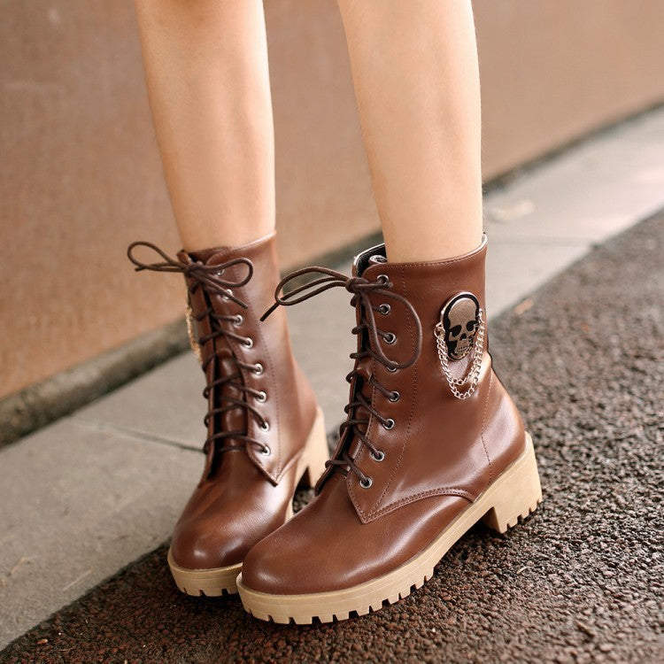 Martin Skull Boots