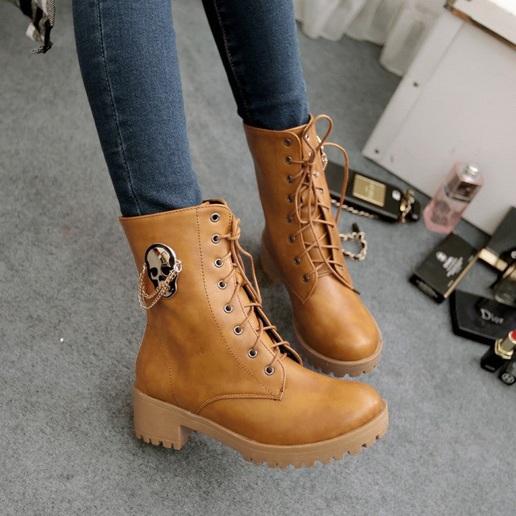 Martin Skull Boots