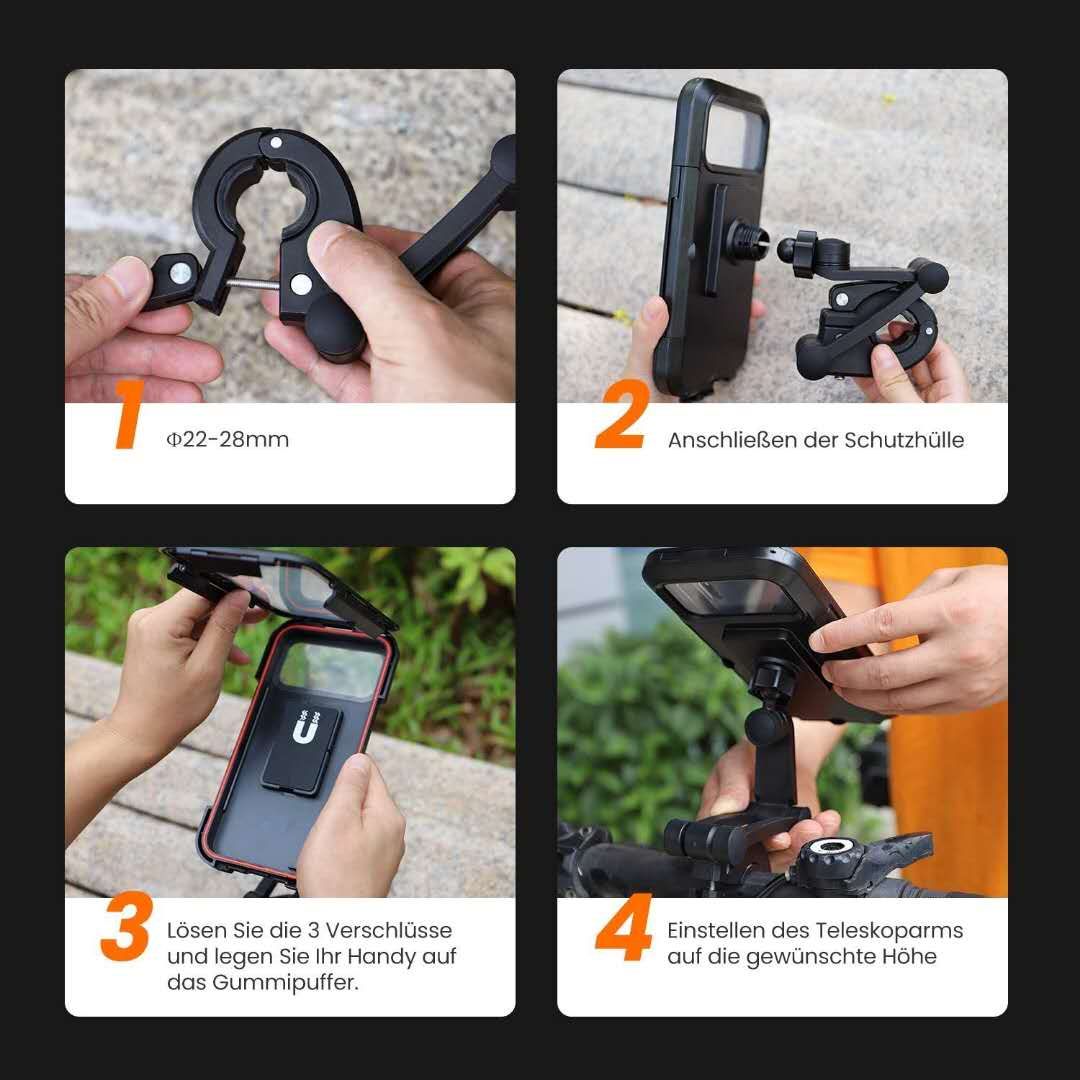 Waterproof Bicycle & Motorcycle Phone Holder
