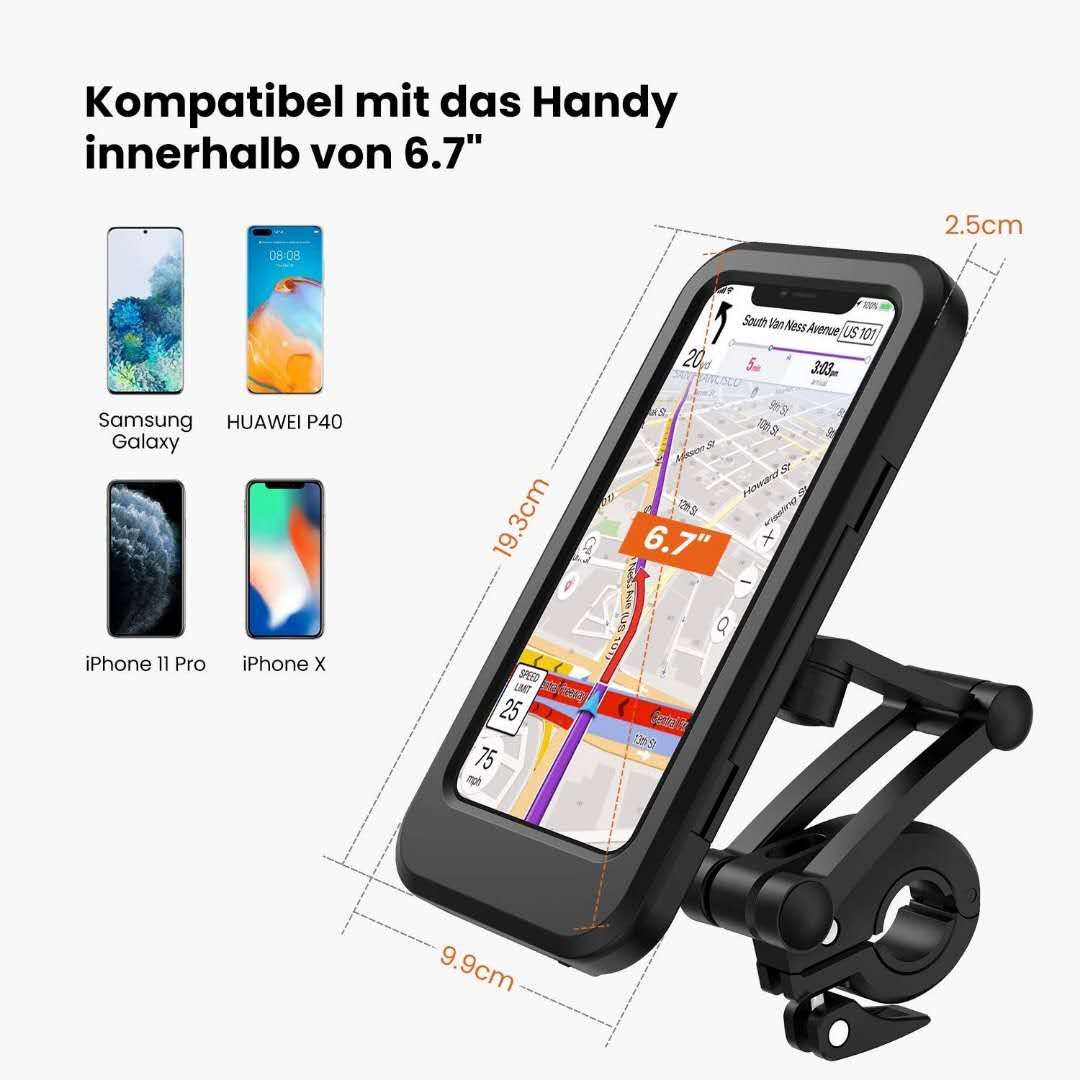 Waterproof Bicycle & Motorcycle Phone Holder