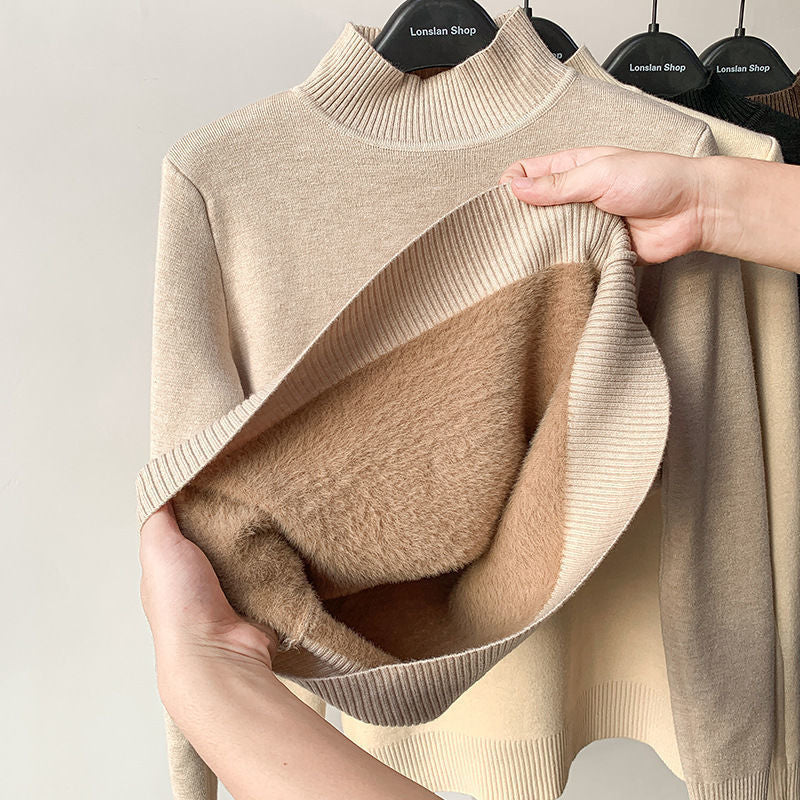 Suéter de cuello alto para mujer Otoño Invierno