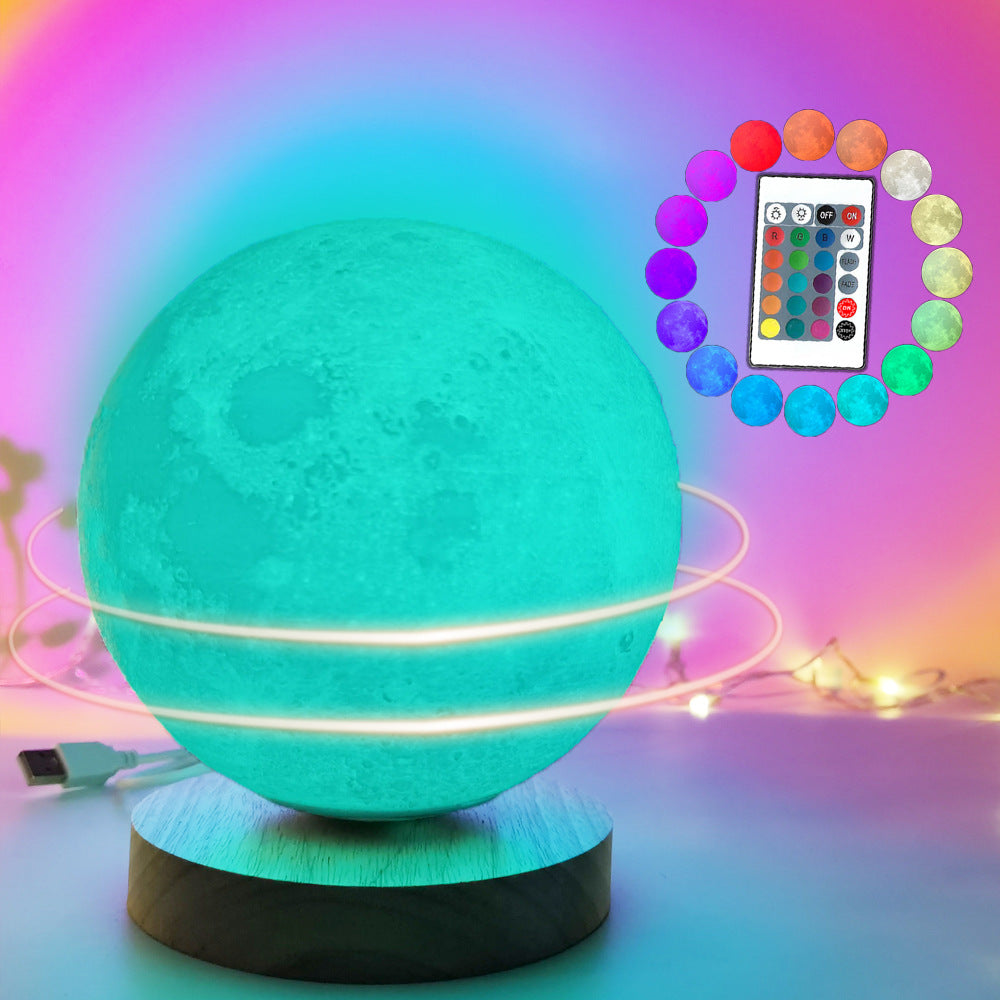Moon Lamp Intelligent Voice Rotating Suspended