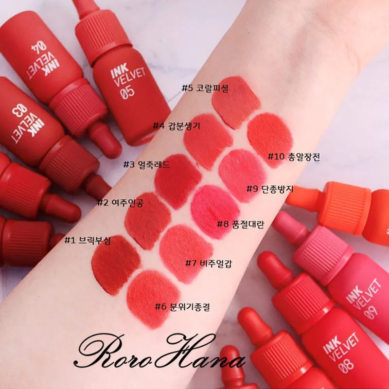 PERIPERA Ink Velvet 18 Colors Lip Tint Stain, High Pigment Color, Not Animal Tested