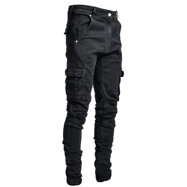 Men's Denim Cargo Jeans