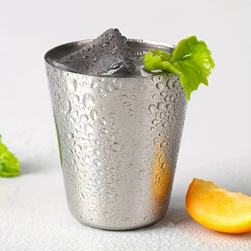 Stainless Steel Shot Glasses - 4 pieces