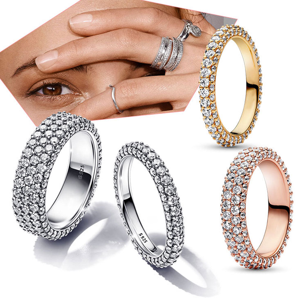Sparkling Moon And Sun Rings - Celestial Blue