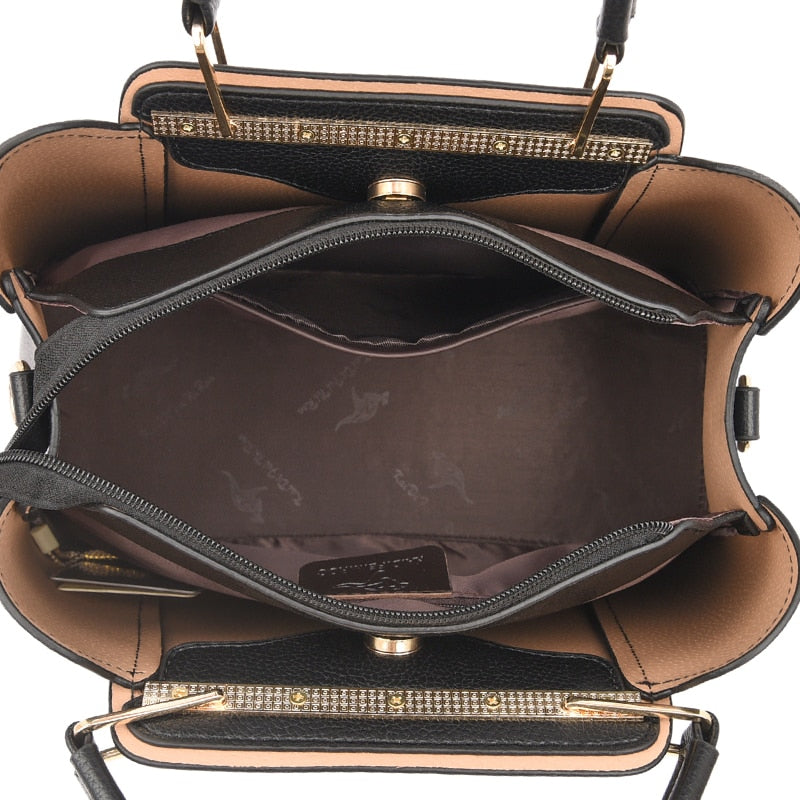 Bolso de mano de cuero australiano