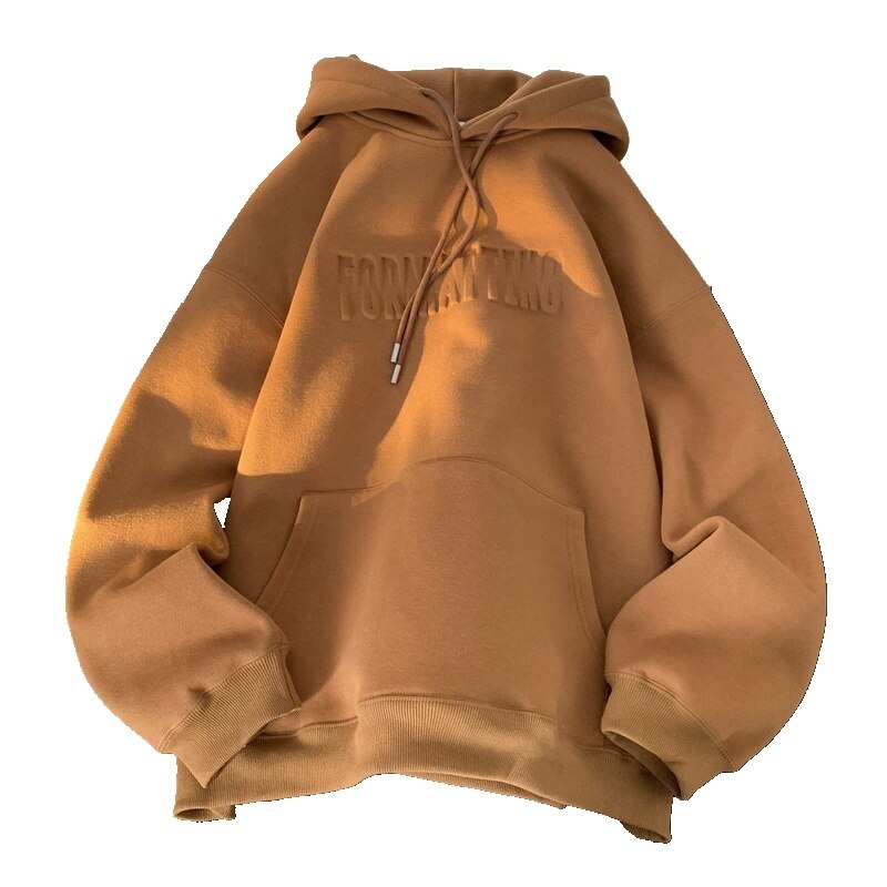 Sudaderas con capucha gruesas para mujer con letras de invierno
