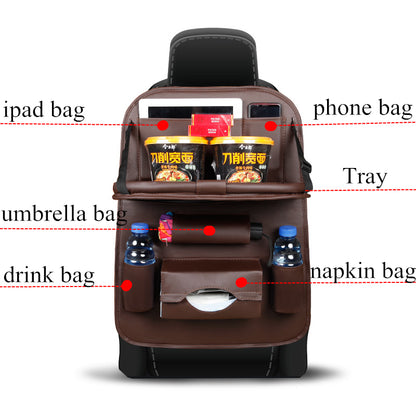 Car Seat Folding Table Organizer