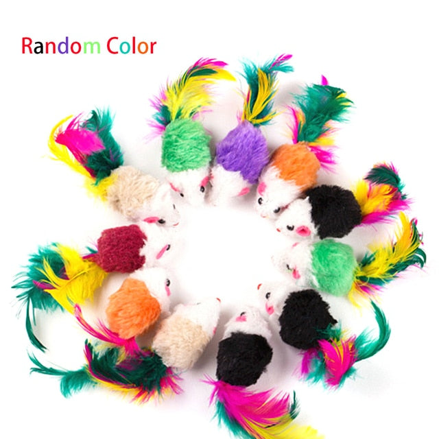 Juguetes para gatos: pluma y pelota interactivas