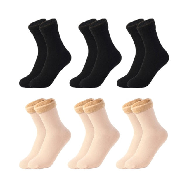 Velvet Snow Socks - 6pair