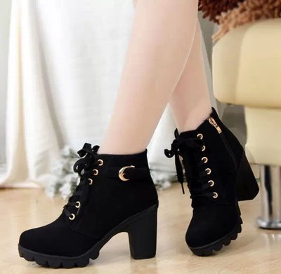 Thick Heeled Women's Winter Boots - Fashionista
