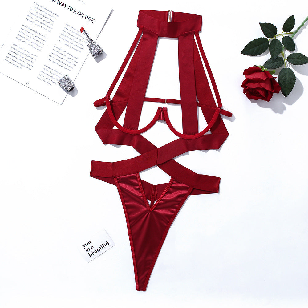 Women's Bandage Black Strap Lingerie