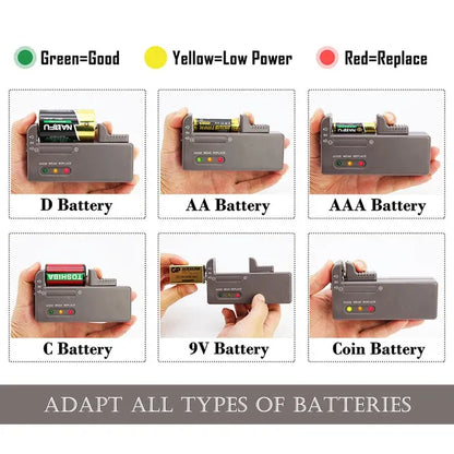 Battery Storage Organizer w/Tester