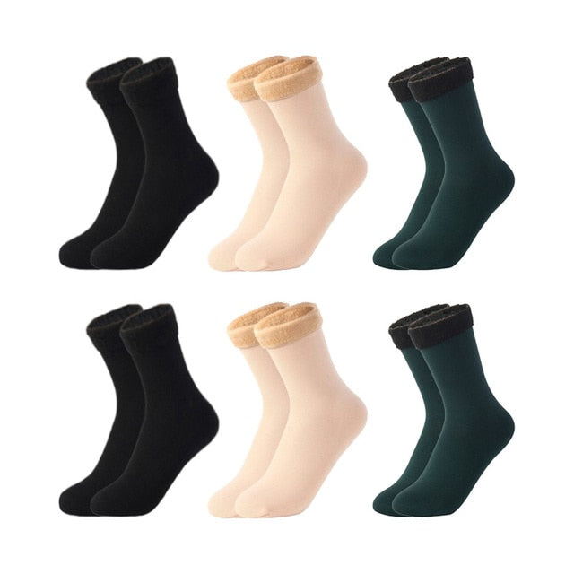 Velvet Snow Socks - 6pair
