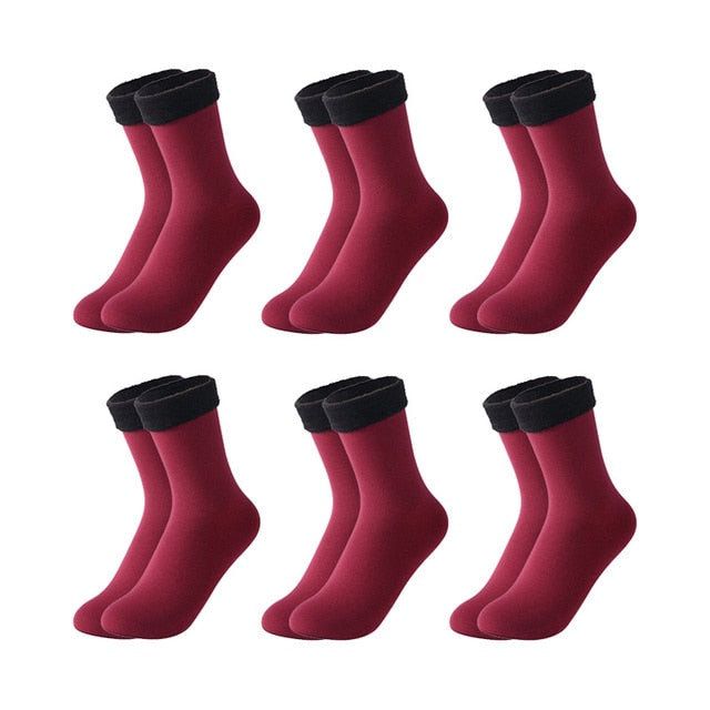 Velvet Snow Socks - 6pair