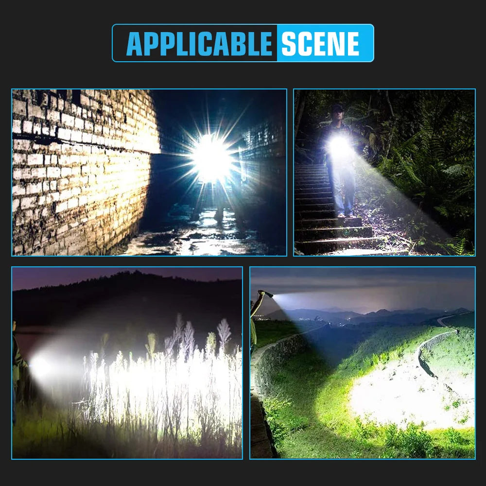 High Power Led Rechargable USB Flashlight
