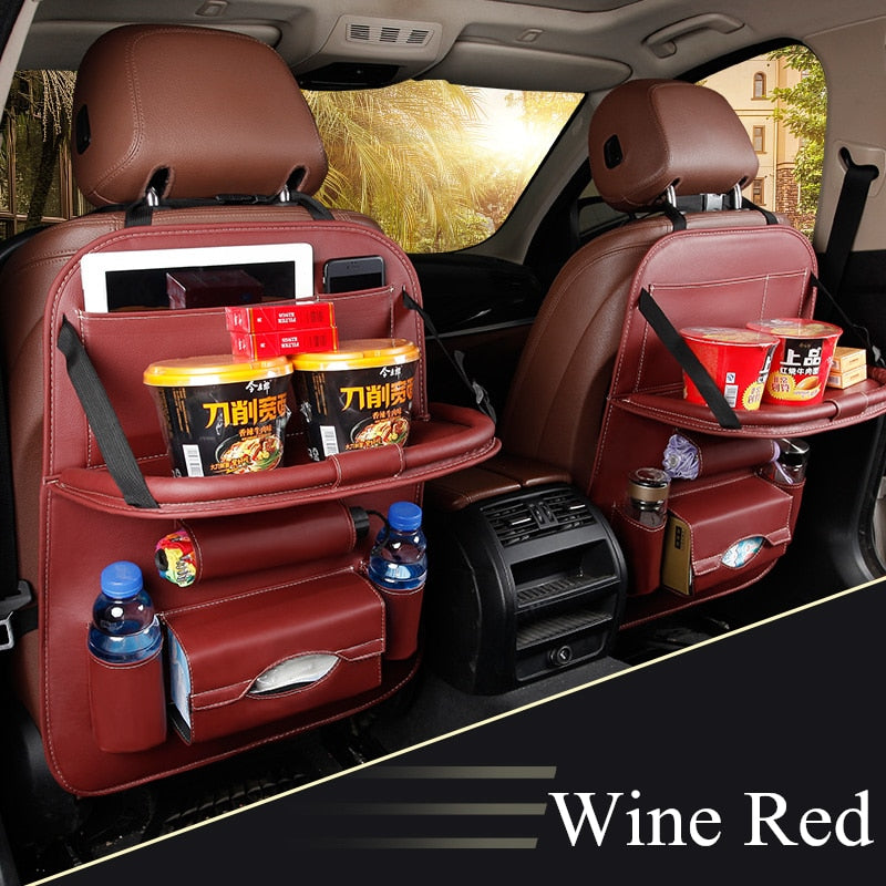 Car Seat Folding Table Organizer