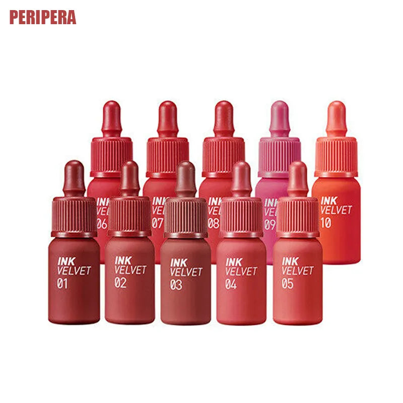 PERIPERA Ink Velvet 18 Colors Lip Tint Stain, High Pigment Color,  Not Animal Tested