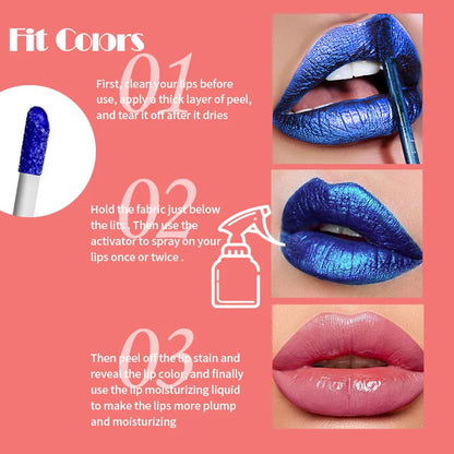Magic Peel-off Liquid Lipstick Temperature Color Changing Lip Stain