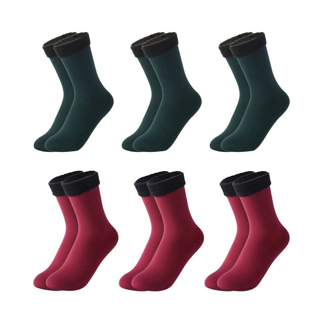 Velvet Snow Socks - 6pair
