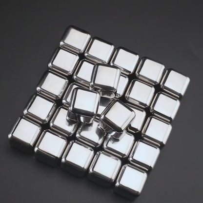 Whiskey Stones -Stainless Steel Ice Cubes