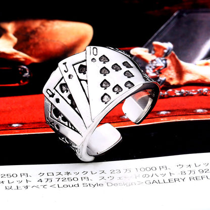 Poker Lover's Men's Ring