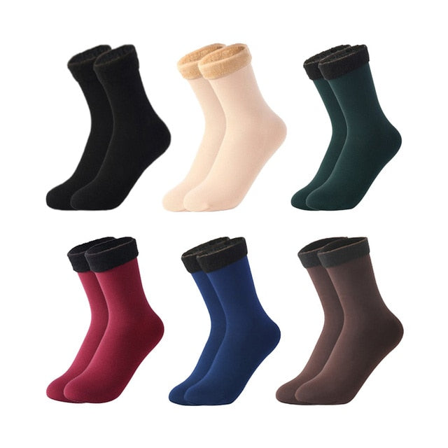 Velvet Snow Socks - 6pair