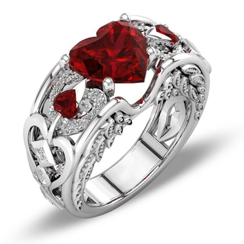 Red Heart Love Ring