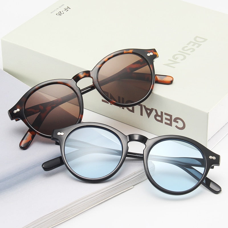 Retro Round Designer Sunglasses