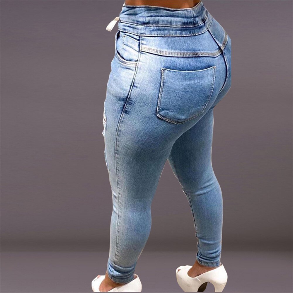 Distressed Jeans - Mid Rise