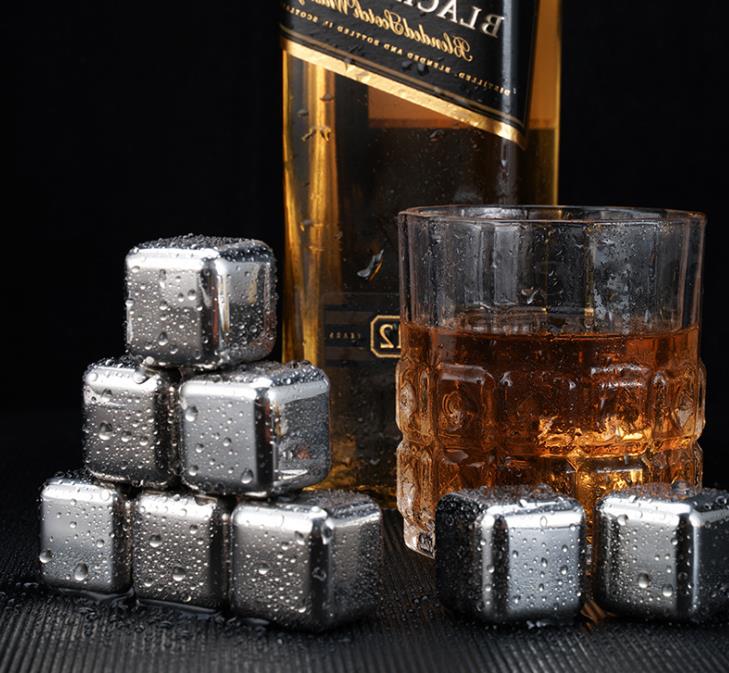 Whiskey Stones -Stainless Steel Ice Cubes