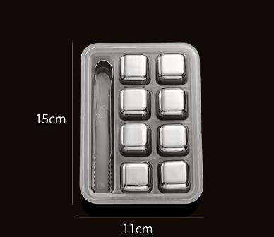 Whiskey Stones -Stainless Steel Ice Cubes