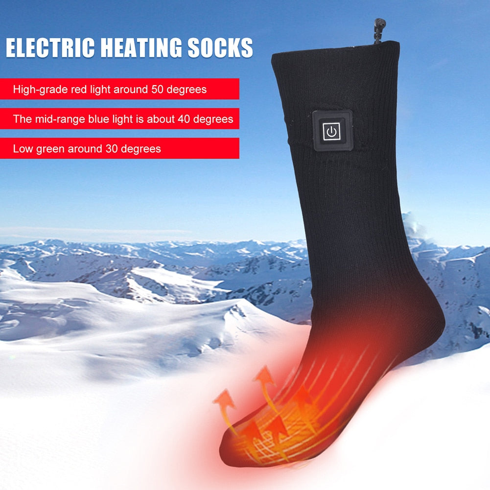Breathable Heated Ski Socks