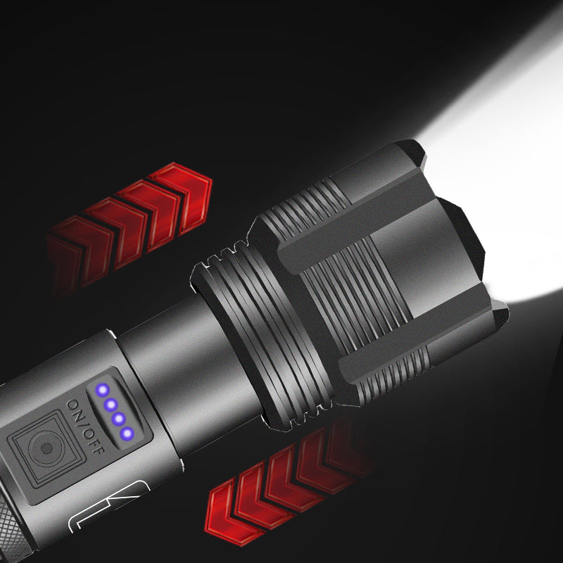High Power Led Rechargable USB Flashlight