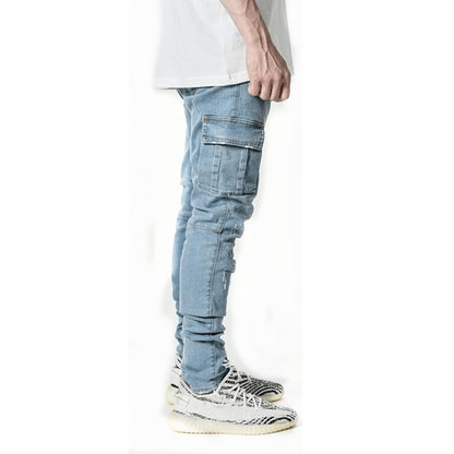 Men's Denim Cargo Jeans