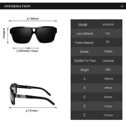 Polarized Designer Sunglasses by Viahda