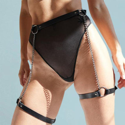 Leather Harness Lingerie Belt
