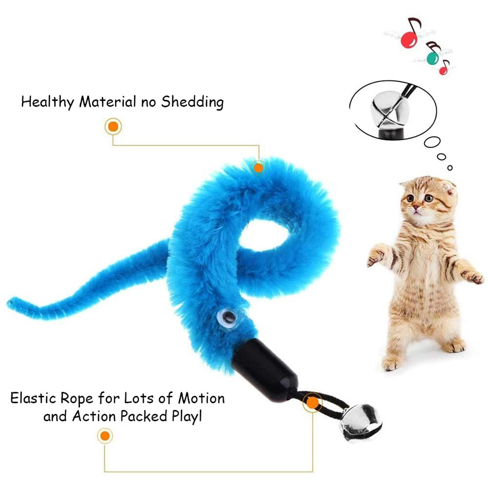 Juguetes para gatos: pluma y pelota interactivas